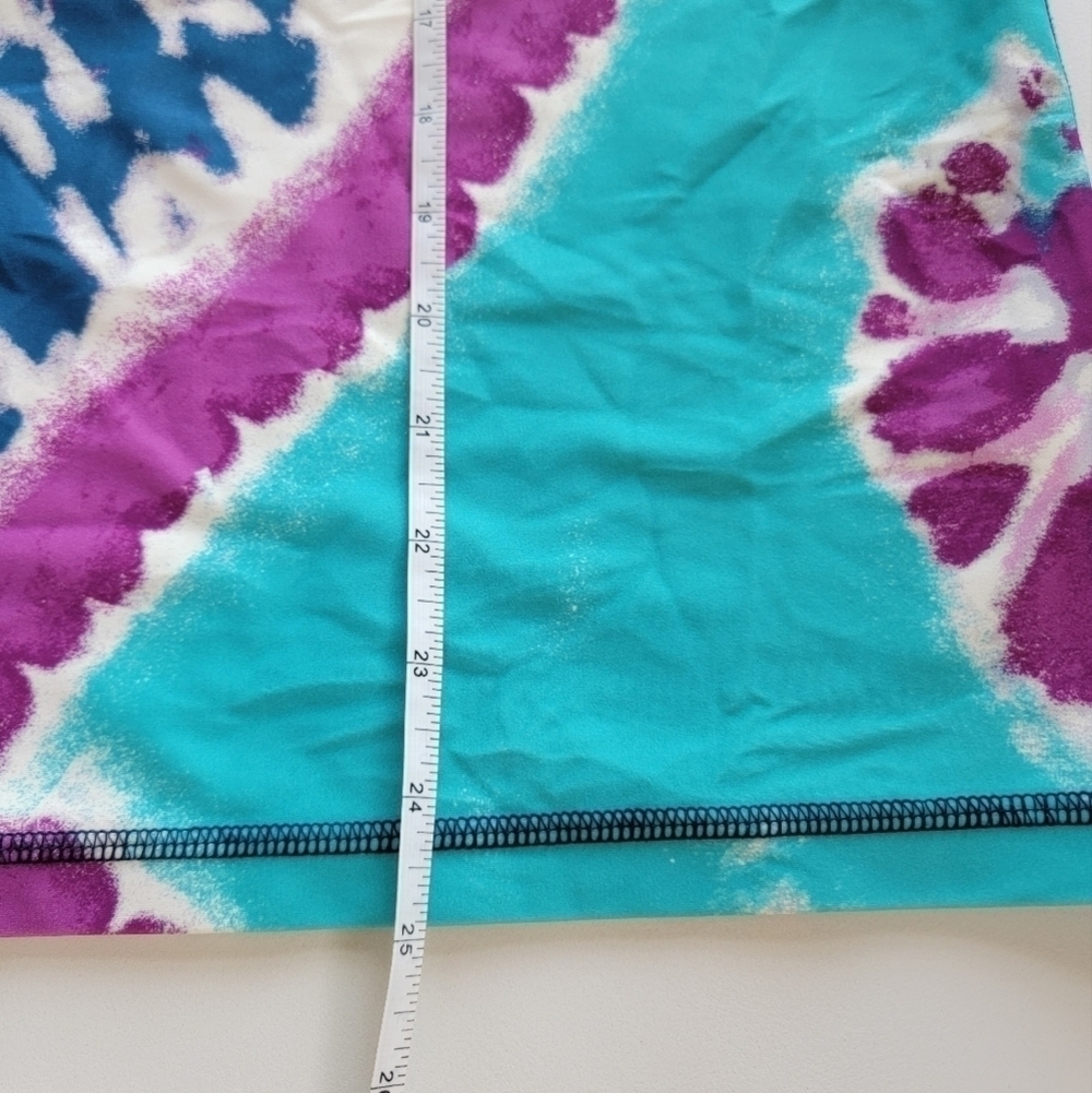 J Crew Crewcuts UPF50+ Tie-Dye Patterned Rashguard Shirt Youth Size 14 - Picture 7 of 9